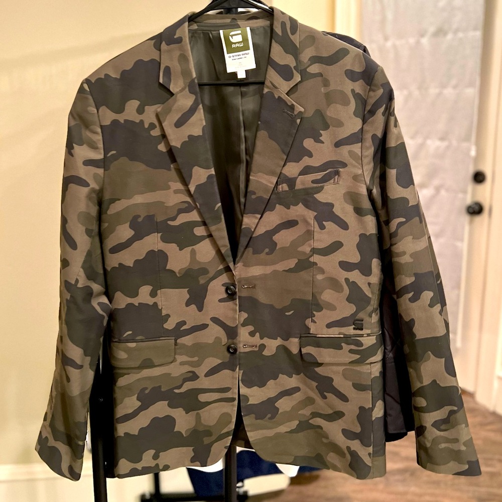 Mens Gstar Camo Blazer